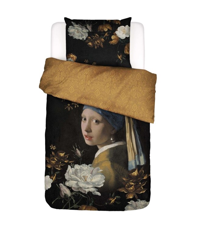 Essenza Dekbedovertrek Floral Girl Zwart 140 x 200/220