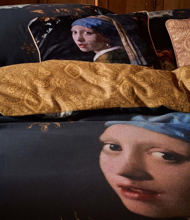 Essenza Dekbedovertrek Floral Girl Zwart 260 x 200/220