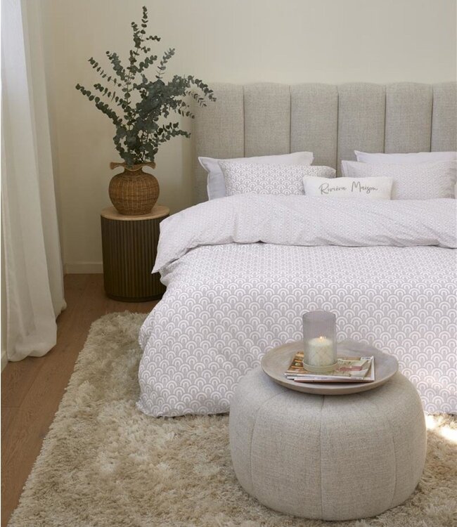 Rivièra Maison Dekbedovertrek Arched Soft Pink 200 x 200/220