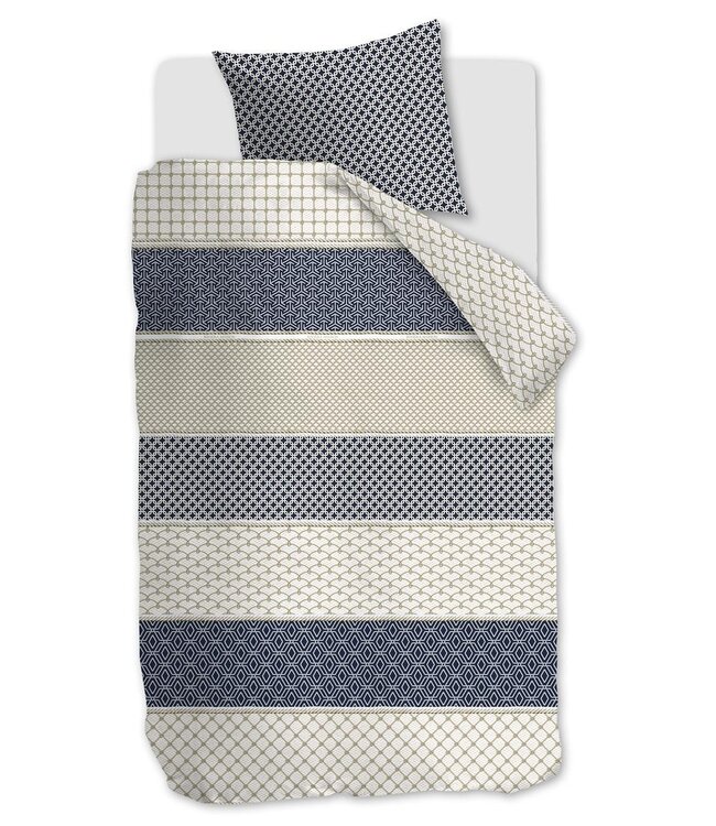 Rivièra Maison Dekbedovertrek Ropes Marineblauw