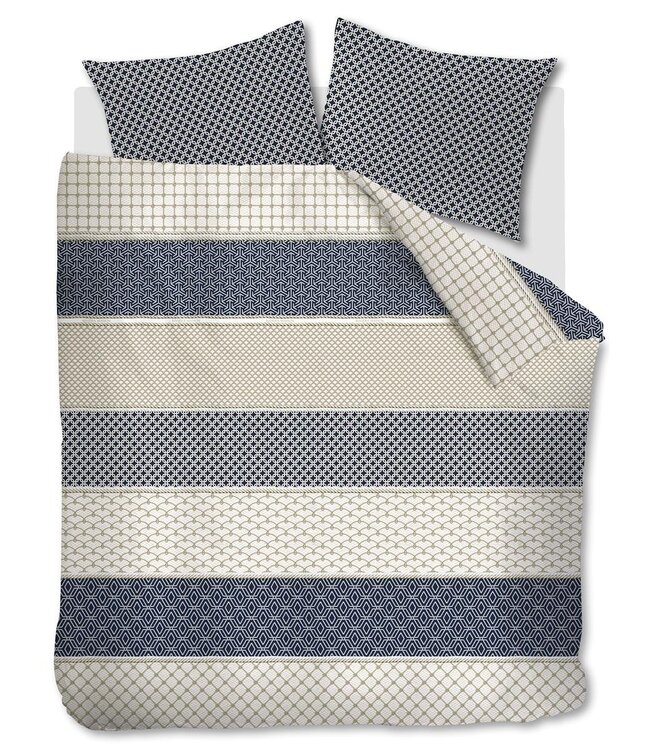 Rivièra Maison Dekbedovertrek Ropes Marineblauw 260 x 200/220