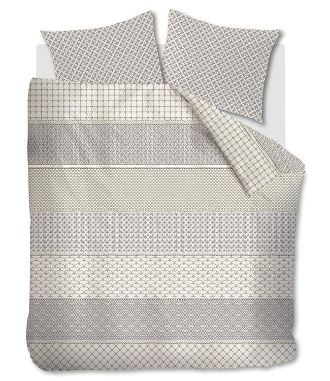 Rivièra Maison Dekbedovertrek Ropes Taupe 240 x 200/220