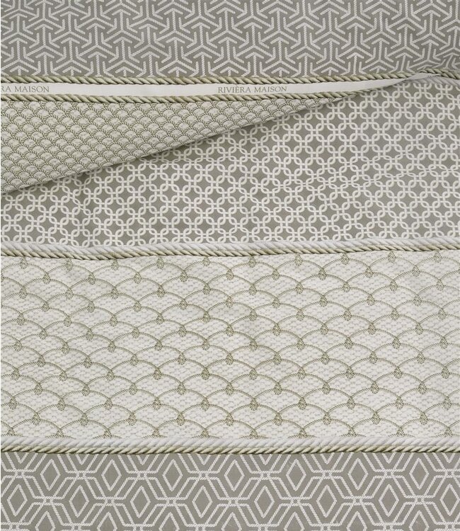 Rivièra Maison Dekbedovertrek Ropes Taupe 200 x 200/220