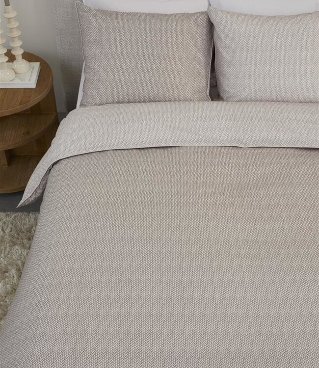 Rivièra Maison Dekbedovertrek Twisted Zand 240 x 200/220