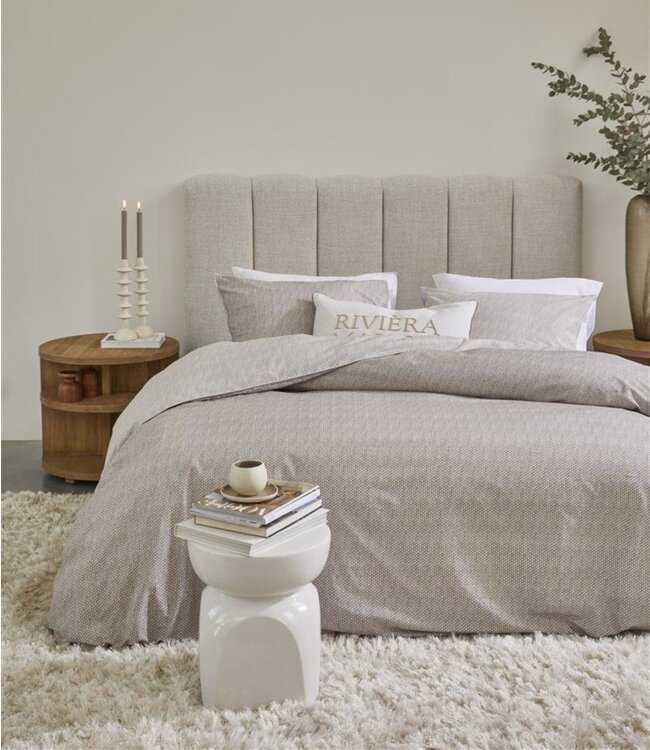 Rivièra Maison Dekbedovertrek Twisted Zand 140 x 200/220