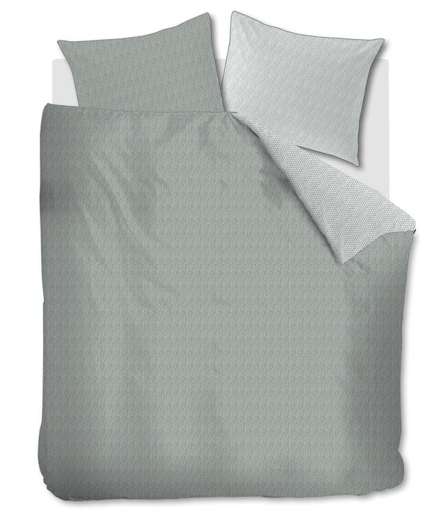 Rivièra Maison Dekbedovertrek Twisted Grijsgroen