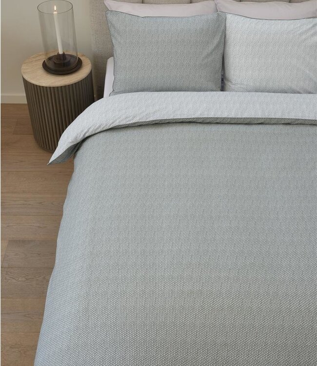 Rivièra Maison Dekbedovertrek Twisted Grijsgroen