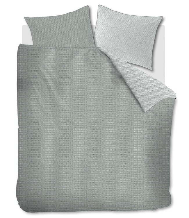 Rivièra Maison Dekbedovertrek Twisted Grijsgroen 200 x 200/220