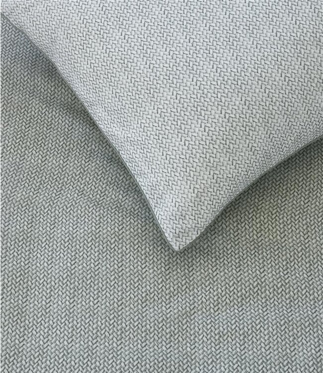 Rivièra Maison Dekbedovertrek Twisted Grijsgroen 140 x 200/220