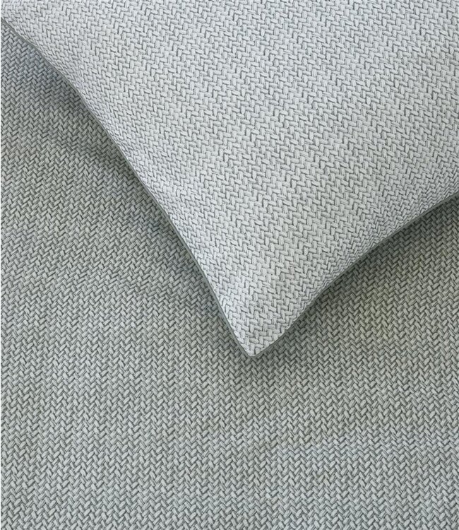 Rivièra Maison Dekbedovertrek Twisted Grijsgroen 240 x 200/220