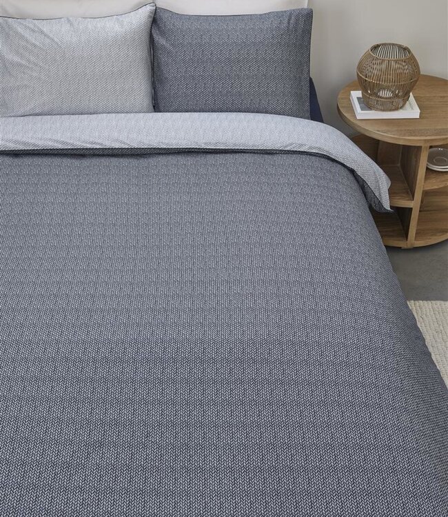 Rivièra Maison Dekbedovertrek Twisted Blauw