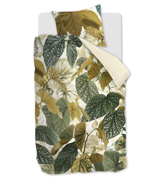 Beddinghouse Dekbedovertrek Begonia Olijfgroen