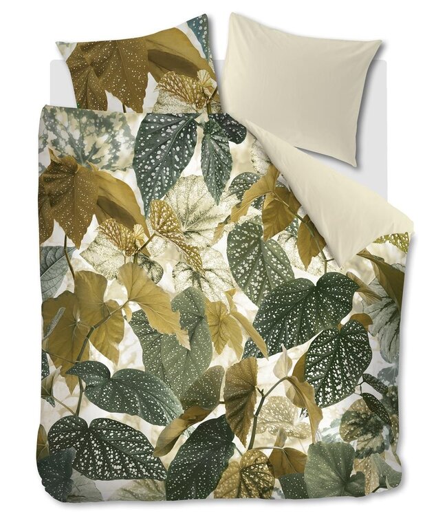 Beddinghouse Dekbedovertrek Begonia Olijfgroen 200 x 200/220