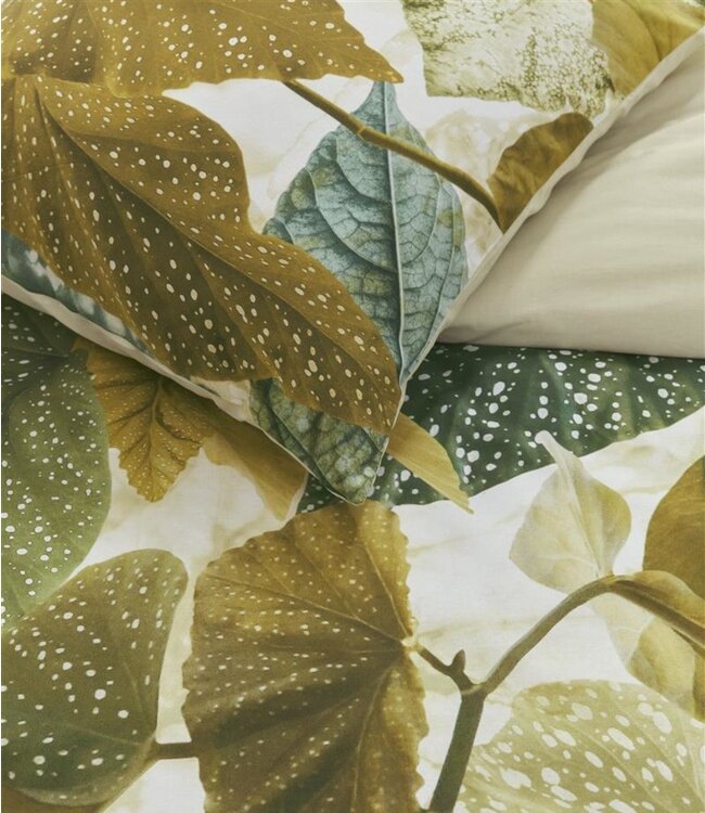 Beddinghouse Dekbedovertrek Begonia Olijfgroen 240 x 200/220