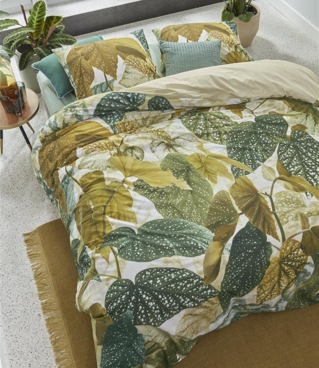 Beddinghouse Dekbedovertrek Begonia Olijfgroen 240 x 200/220