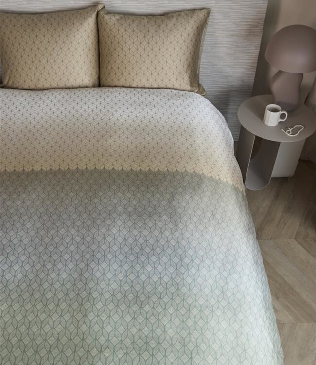 Beddinghouse Dekbedovertrek Ariel Blauw Groen  200 x 200/220