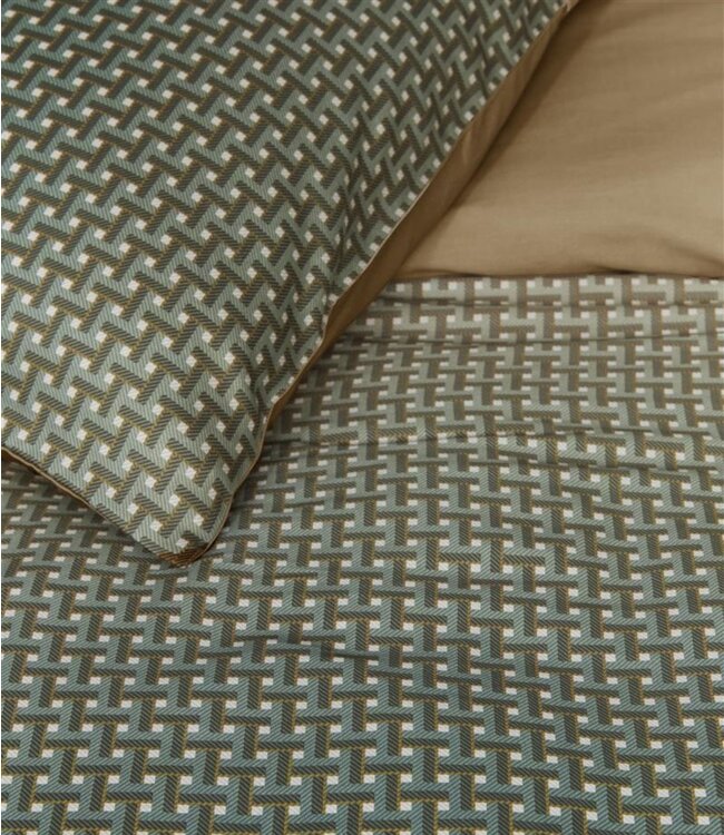 Beddinghouse Dekbedovertrek Alvaro Groen 140 x 200/220