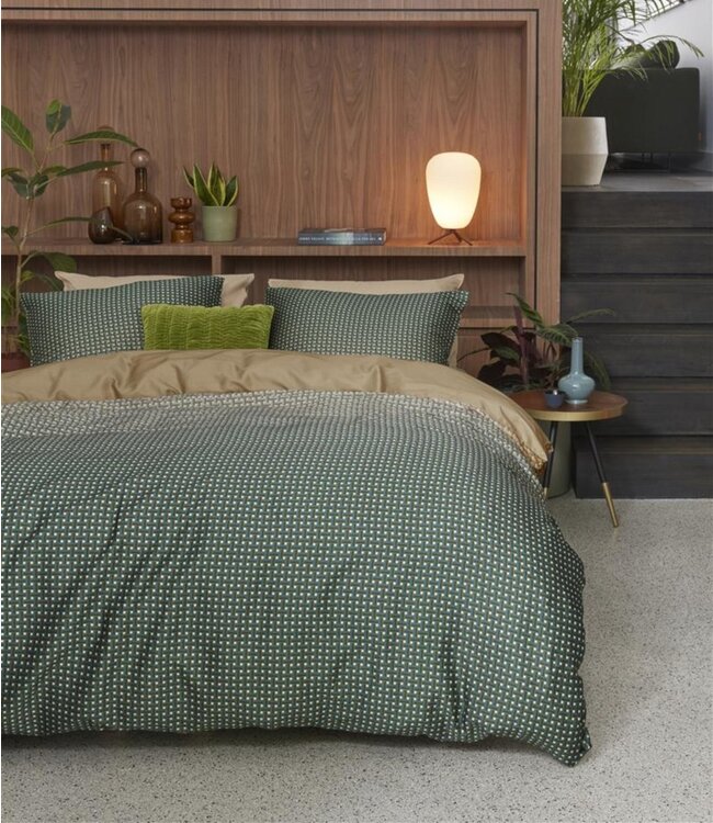 Beddinghouse Dekbedovertrek Alvaro Groen 140 x 200/220