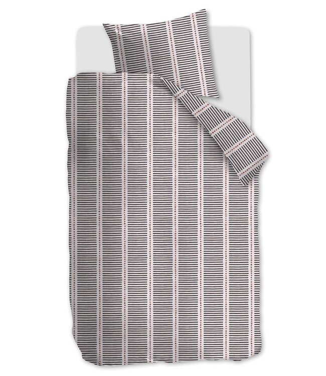 VT WONEN Dekbedovertrek Stip and Stripe Blush