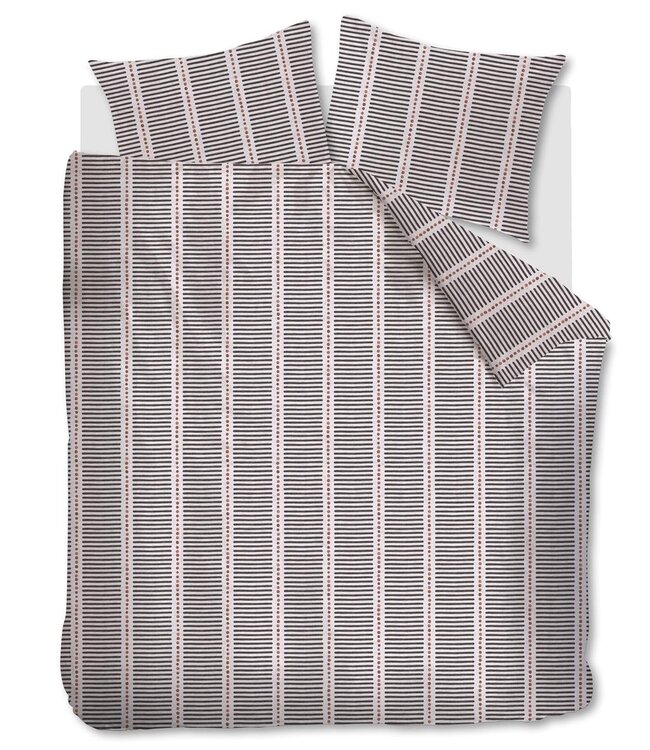 VT WONEN Dekbedovertrek Stip and Stripe Blush