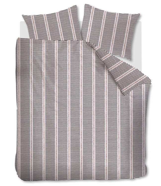 VT WONEN Dekbedovertrek Stip and Stripe Blush 240 x 200/220