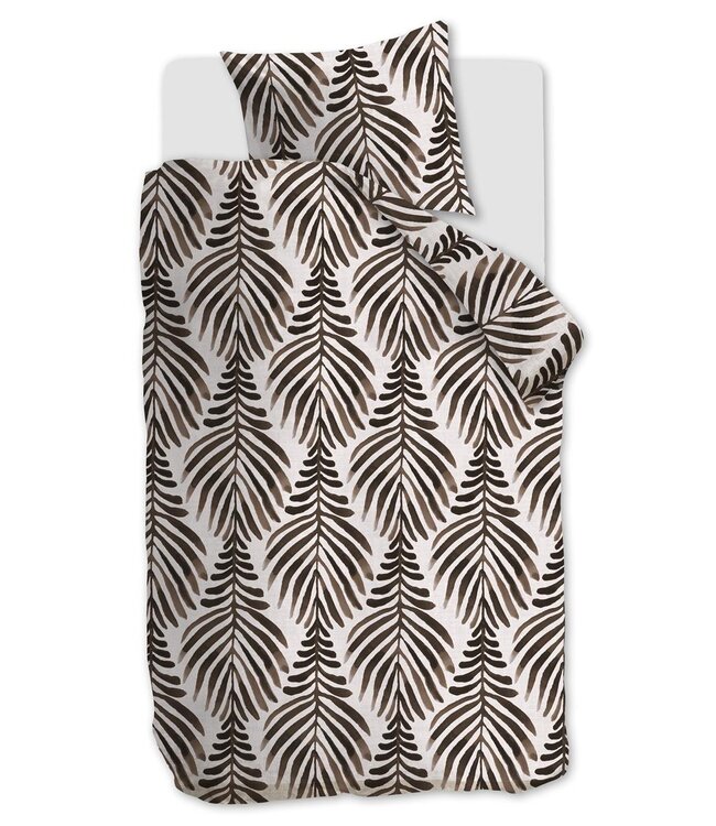 VT WONEN Dekbedovertrek Bold Feathers Sand