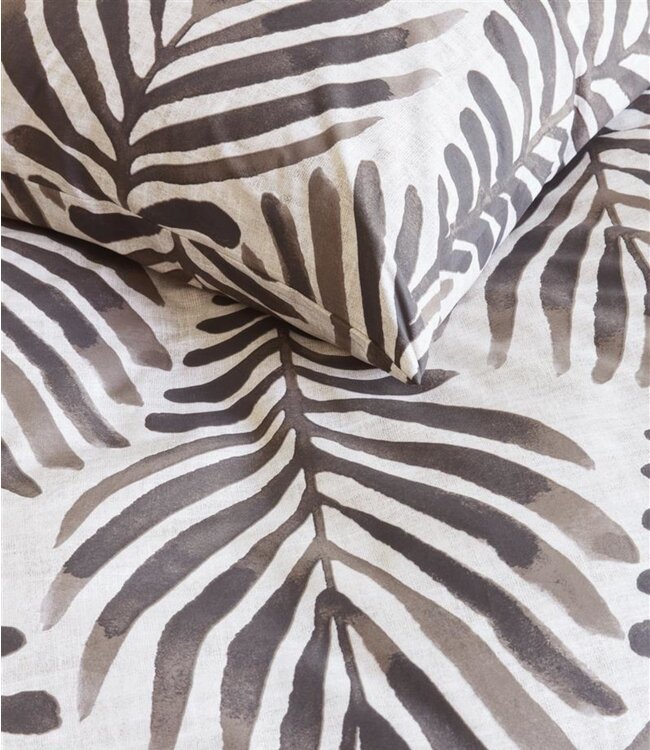 VT WONEN Dekbedovertrek Bold Feathers Sand