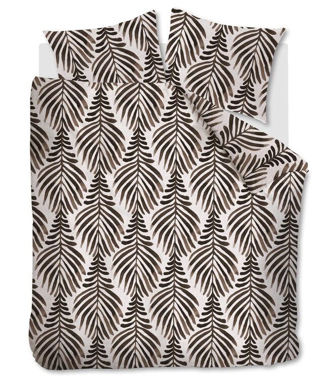 VT WONEN Dekbedovertrek Bold Feathers Sand 200 x 200/220