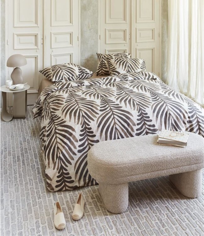 VT WONEN Dekbedovertrek Bold Feathers Sand 200 x 200/220