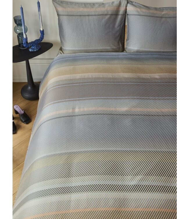 Kardol  Dekbedovertrek Beaming Blauw Grijs 200 x 200/220