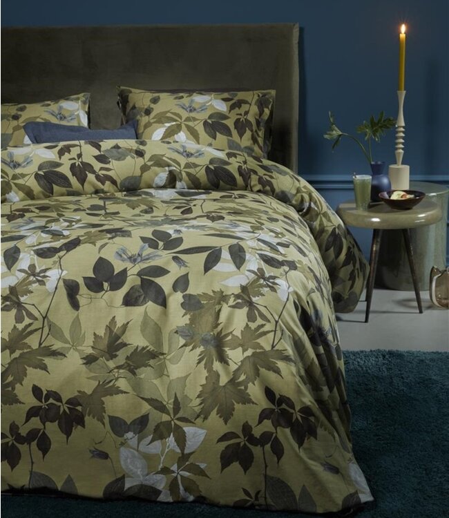 Ritzzz Dekbedovertrek met rits (3zijdes) Gigi Groen