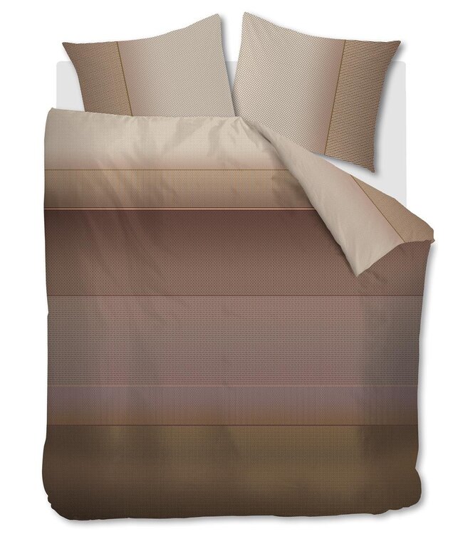 Kardol  Dekbedovertrek Mimic Steenrood 140 x 200/220