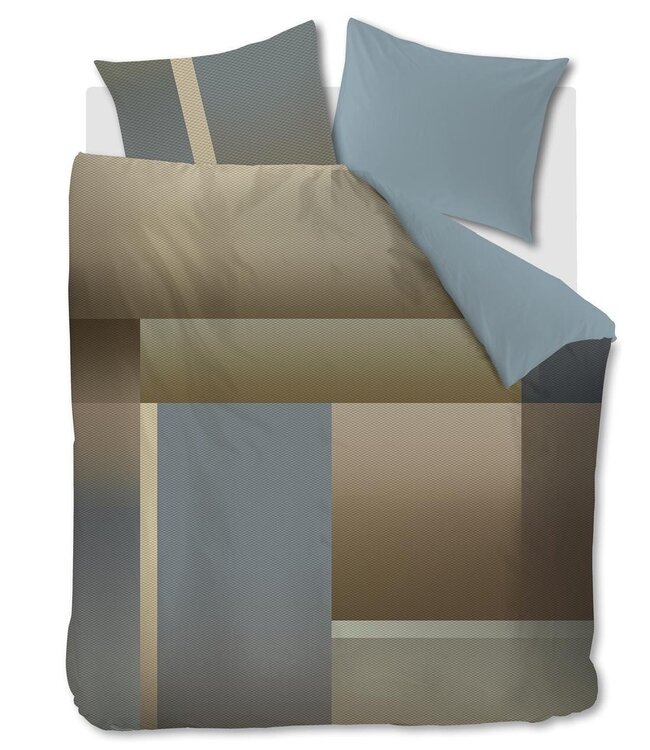 Kardol  Dekbedovertrek Sloane Square Blue Grey 260 x 200/220