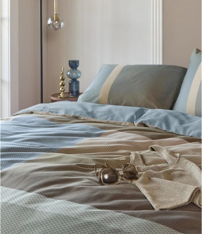 Kardol  Dekbedovertrek Sloane Square Blue Grey 260 x 200/220