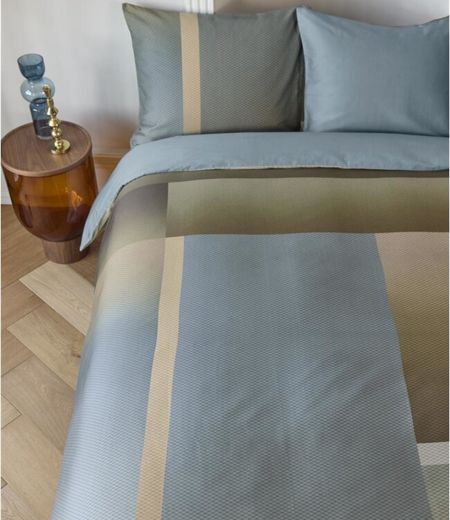 Kardol  Dekbedovertrek Sloane Square Blue Grey 260 x 200/220