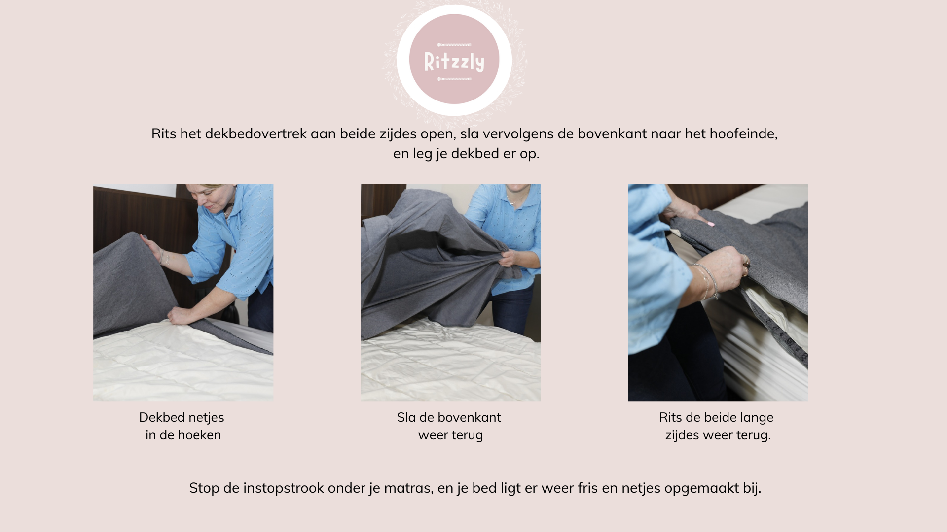 Dekbedovertrek met rits