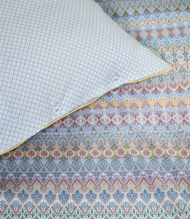 Pip Studio Dekbedovertrek Ashanti Blauw 240 x 200/220