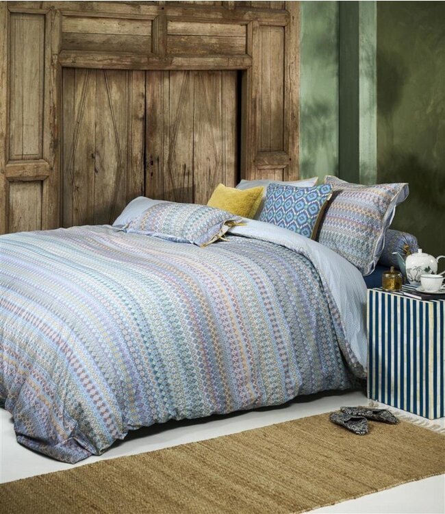 Pip Studio Dekbedovertrek Ashanti Blauw 240 x 200/220