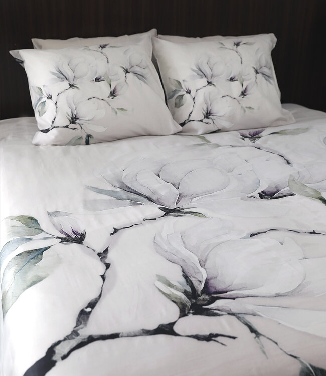 Ritzzz Dekbedovertrek met rits (3zijdes) Magnolia Wit