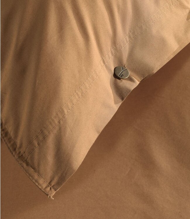Yellow Dekbedovertrek Percale Cognac Brown 200 x 200/220