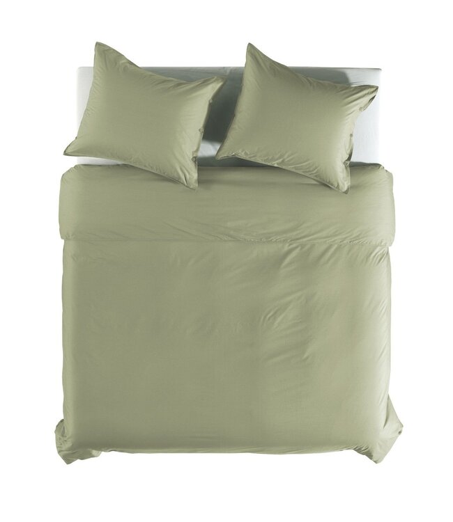 Yellow Dekbedovertrek Percale Silent Green 260 x 200/220