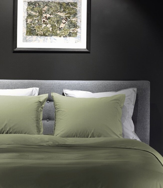 Yellow Dekbedovertrek Percale Silent Green 260 x 200/220