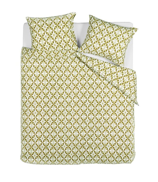 Beddinghouse Dekbedovertrek Mae Groen 240 x 200/220