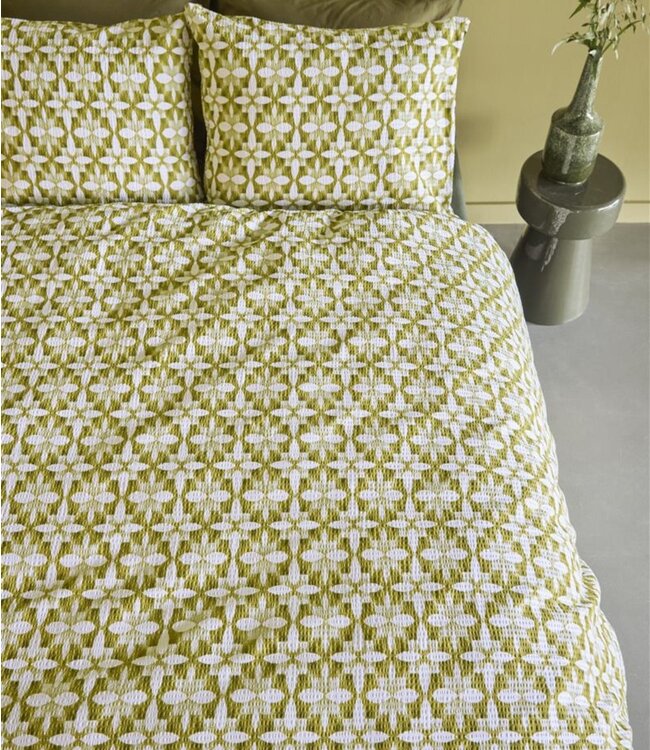 Beddinghouse Dekbedovertrek Mae Groen 140 x 200/220