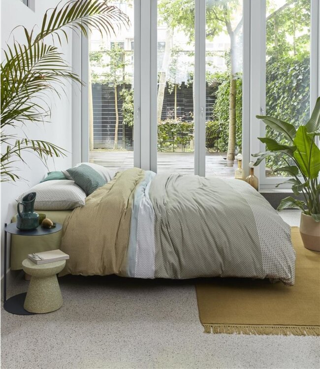 Beddinghouse Dekbedovertrek Bernou Groen