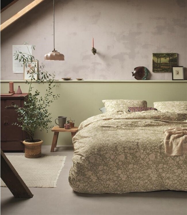 Ariadne at Home Dekbedovertrek Shapes Green 240 x 200/220