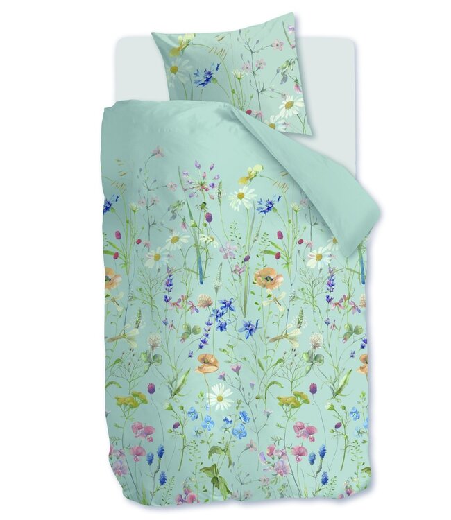 Ariadne at Home Dekbedovertrek Bloom Blauw 140 x 200/220