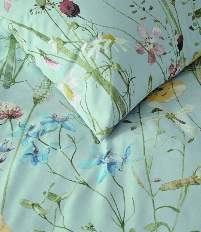 Ariadne at Home Dekbedovertrek Bloom Blauw 140 x 200/220