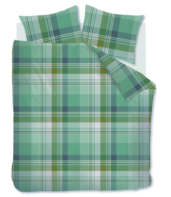 Beddinghouse Dekbedovertrek Flanel Vernon Green