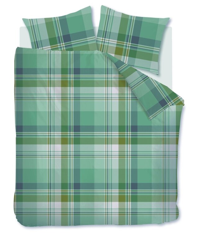 Beddinghouse Dekbedovertrek Flanel Vernon Green 200  x 200/220